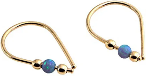 Vista 18 de 13mm de plata de ley 20 GA Aretes de aro invertidos colgantes de lágrima hipoalergénicos ligeros con hilo para mujer