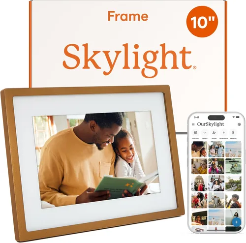 Vista 14 de Skylight Marco – Marco de fotos digital WiFi de soporte al cliente, pantalla táctil marco de fotos digital con fácil instalación, regalos de fotos