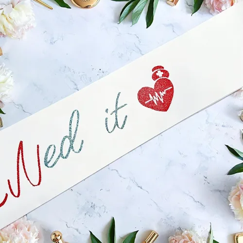 Vista 3 de Decorit Faja de graduación de enfermería con texto en inglés «I Survived I Survived», ideal para regalo de graduación de enfermería para mujeres