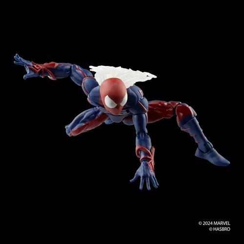 Vista 6 de Marvel Legends Series Spider-Man Unlimited, Figura de acción coleccionable de cómics retro a escala de 6 pulgadas