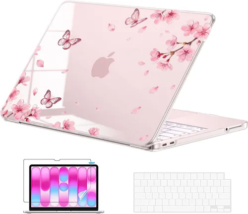 Vista 8 de EooCoo Funda para MacBook Neo de 13 pulgadas 2026, 100% color coincidente Blush brillante