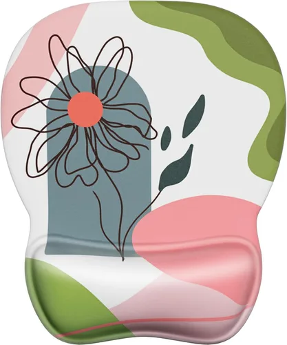 Vista 13 de MROCO - Alfombrilla ergonómica para mouse con reposamuñecas de gel, 9.4 x 8.1 pulgadas, color negro Ergonomic Shape Design for Pain Relief