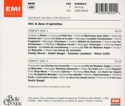 Vista 2 de Airs & Duos D'Operettes