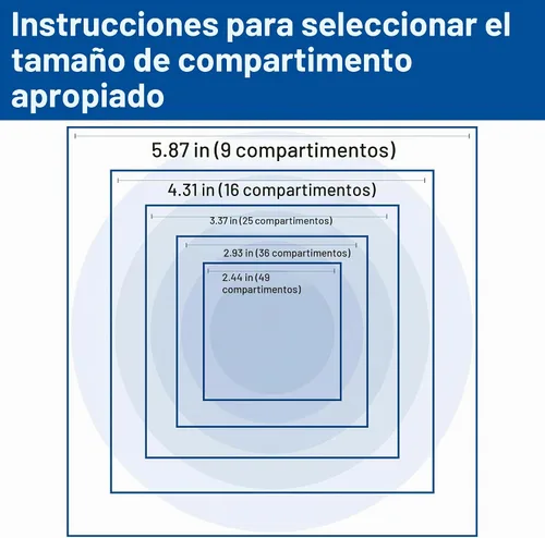 Vista 8 de Carlisle FoodService Products OptiClean - Estantes de vidrio con 25 compartimentos, se adapta a copas de vino tinto de 3.25 pulgadas de diámetro
