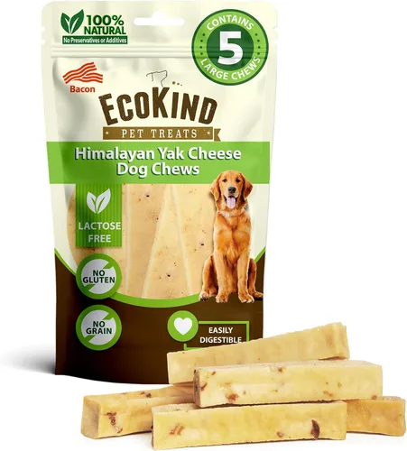 Vista 21 de EcoKind Premium Gold Yak Cheese Masticables para Perros del Himalaya, golosinas saludables para perros pequeños, totalmente naturales, masticables