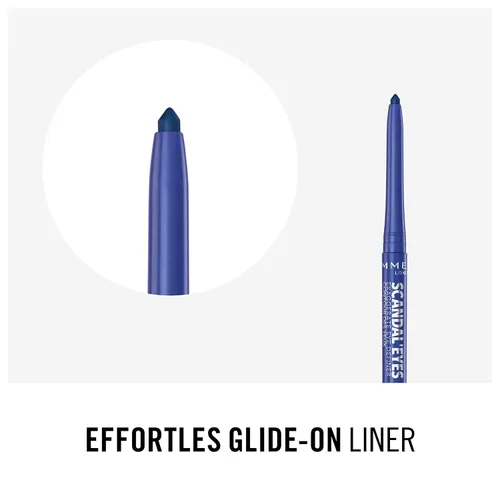 Vista 7 de Rimmel London Scandaleyes Exaggerate Eye Definer, 004 azul cobalto, 0.01 oz (paquete de 1)