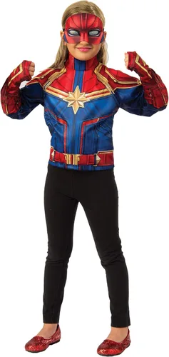 Vista 2 de Disfraz de Capitán Marvel Top Boxed Dress