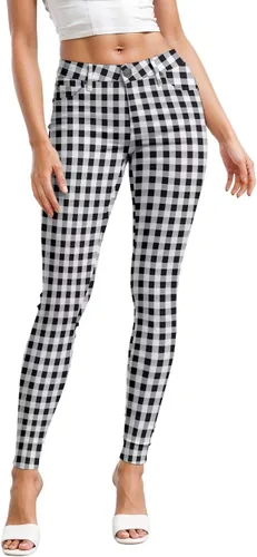 Vista 29 de Hybrid & Company - Pantalones ultraelásticos para mujer, cómodos y ajustados, para el trabajo y ocasiones informales Negro