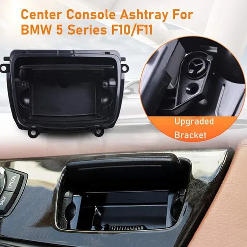 Vista 3 de Jaronx Para BMW Central Consola Cenicero Reemplazo para BMW Serie 5 F10 F11 520i 523i 525i 528i 530d 535i- Reemplazar para 51169206347