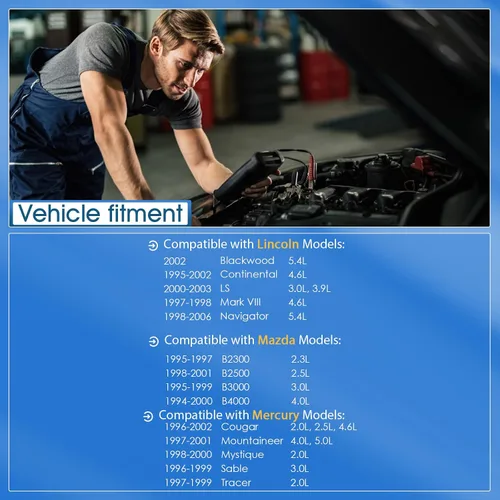 Vista 5 de Sensor de temperatura del aire de admisión, compatible con Ford Mercury Lincoln IAT Sensor de repuesto #DY735 AX31 158-1424 ZZM2-18-845 F57Z-12A697A