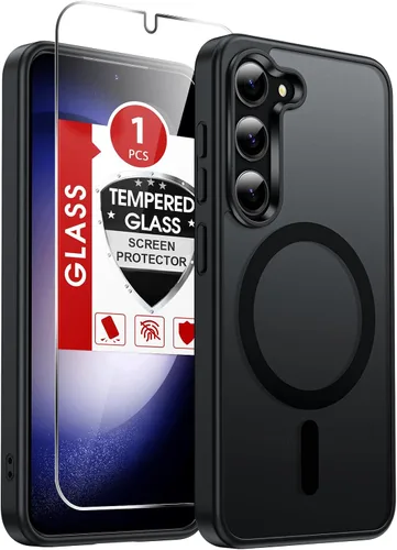 Vista 369 de LeYi Funda para teléfono Samsung-S23: protector de pantalla e imán MagSafe Púrpura