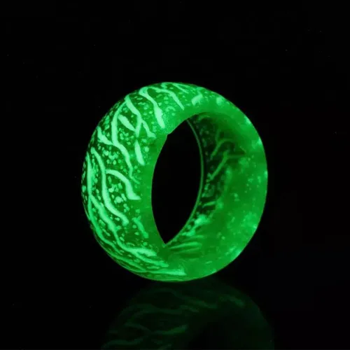 Vista 3 de Venus Orb Ring for Men, Luminous Glow Rings Glowing in the Dark Rings Cute Simple Glow Resin Rings Aesthetic for Women Girls Boys Jewelry