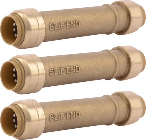 Vista 8 de SharkBite Acoplamiento deslizante de 1/2 pulgada, Empuje para conectar accesorios de plomería de latón, Tubo PEX, cobre, CPVC, PE-RT, HDPE, U3008LFA