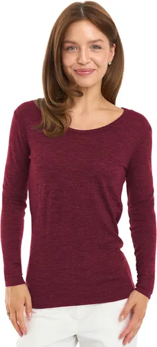 Vista 18 de 100% Merino Wool Base Layer Women - Thermal Merino Wool Shirt Women 190 morado oscuro