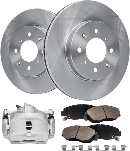 Vista 58 de Detroit Axle - Rotores de freno para Chrysler 200 2015 2016 2017, Rotores de freno de disco de reemplazo: 12.01" pulgadas delantero y 10.95