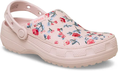 Vista 8 de Crocs Zuecos clásicos de lona elaborados unisex para hombres y mujeres