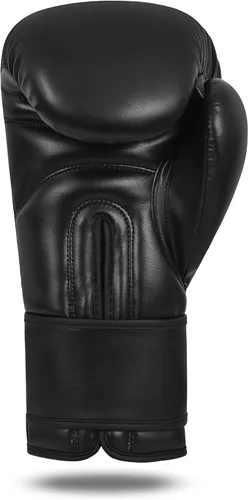 Vista 5 de Guantes de boxeo para Muay Thai, MMA, Kickboxing, boxeo, piel maya, guantes de cuero para hombres, mujeres y adultos, 8, 10, 12, 14, 16 onzas