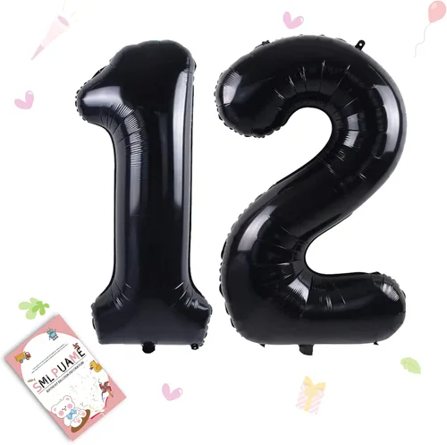 Vista 178 de Globos grandes de 40 pulgadas de números del 0 al 9, globos numéricos para decoración de fiesta de cumpleaños, globos de helio de aluminio