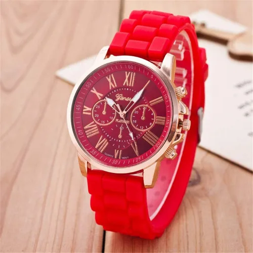 Vista 6 de CdyBox Correa de silicona para mujeres y hombres, reloj casual de cuarzo analógico, pulsera unisex de color gelatina (paquete de 10), Movimiento
