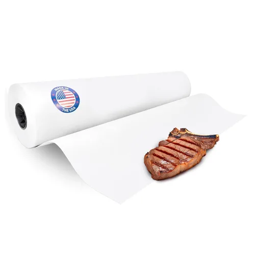 Vista 25 de Papel de carnicero negro de 18 x 2160 pulgadas (180 pies) – Rollo de papel de carnicero natural hecho en Estados Unidos para carne y pescado, sin