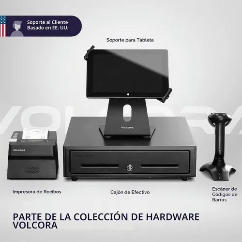 Vista 7 de Volcora Impresora térmica de recibos, impresora POS de 3.150 in con cortador automático, interfaz USB/Bluetooth para Windows/MAC/Linux, cajón