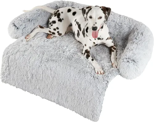 Vista 11 de Codi Cama calmante para perros – Tapete protector de sofá antiansiedad para perros grandes, 41 x 37 x 6 pulgadas, lavable a máquina, esponjosa