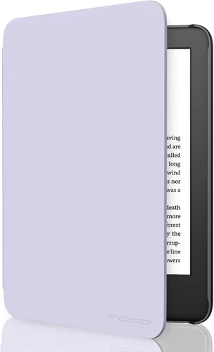 Vista 24 de MoKo Funda compatible con Kindle Basic de 11.ª generación 2024/2022 de 6 2-Flores de albaricoque.