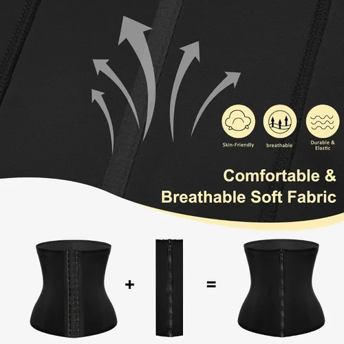 Vista 4 de Ursexyly corsé doble para reducir la cintura, moldeador del cuerpo, quema de grasa del vientre para tener cintura de avispa para mujer