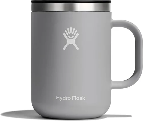 Vista 43 de Hydro Flask - Juego de regalo de taza de café; con aislamiento térmico, de acero inoxidable, antiderrame, a prueba de fugas; 12 onzas, color negro
