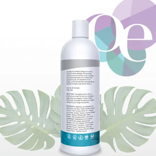 Vista 2 de Organic Excellence Champú natural sin químicos No tóxico, sin sulfatos, sin parabenos, sin fragancia para hombres, mujeres y niños, seguro