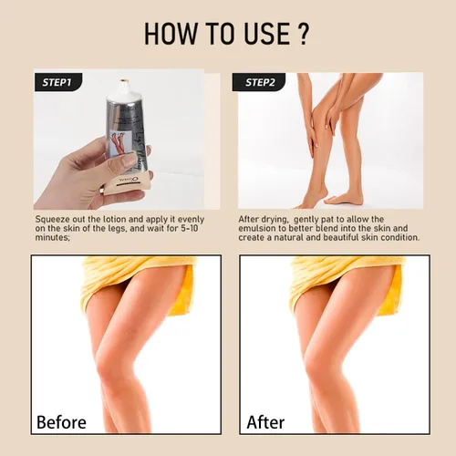 Vista 4 de O’CHEAL Crema de maquillaje para piernas resistente al agua, corrector de tatuajes y cicatrices sin transferencia, base corporal de larga duración