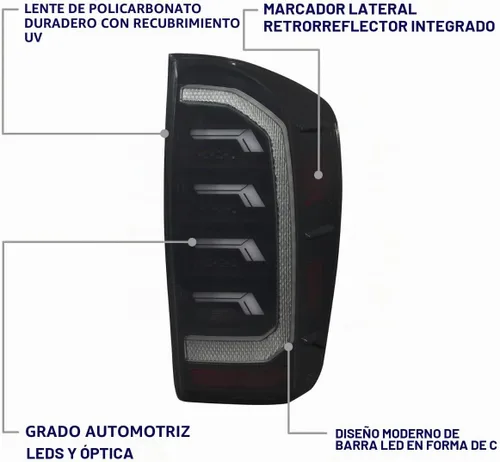 Vista 5 de Form Lighting Luces traseras LED secuenciales compatibles con Toyota, Tacoma 2016-2023, rojo (par)
