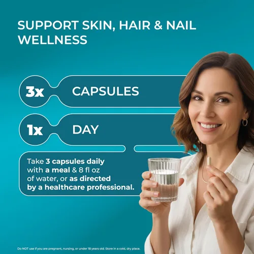 Vista 6 de PUREHEALTH RESEARCH Refuerzo de colágeno marino - para la salud de la piel, el cabello y las uñas - para un soporte de piel suave, brillante