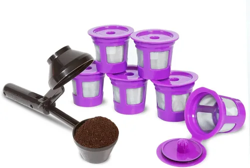 Vista 12 de Perfect Pod 1-Stream Cafe Save - Filtros de café reutilizables para cápsulas K Cup – Cápsulas de café recargables con filtro de malla integrado