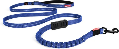 Vista 3 de EzyDog Zero Shock LITE - Correa elástica para perros que tiran o excitan, doble asa y reflectante para perros medianos o pequeños