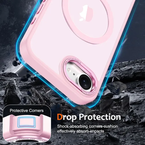 Vista 174 de Anuck - Funda magnética para iPhone 11 compatible con MagSafe, carcasa trasera mate translúcida dura, borde de TPU, delgada, resistente a impactos
