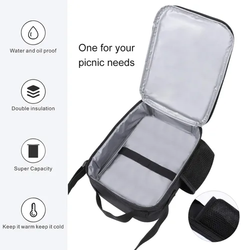 Vista 6 de Ksspovkr Juego de mochila escolar de dibujos animados con lonchera, bolsas de lona ligeras para estudiantes, paquetes de viaje, regalos para niños
