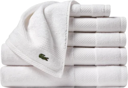 Vista 87 de Lacoste Heritage - Sábana de baño de 100 % algodón Supima, aloe, 35" x 70", altamente absorbente y de secado rápido, toalla de baño súper suave