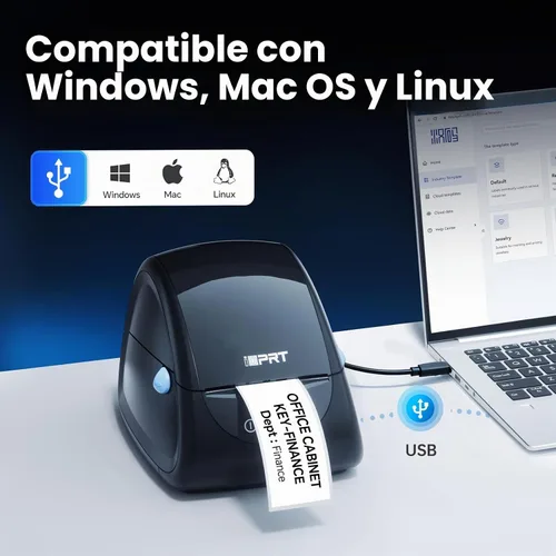 Vista 6 de iDPRT SP310 Label Maker, Thermal Label Printer for Width 1"-3.35
