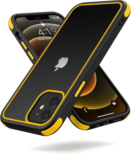 Vista 34 de Mobnano Funda transparente para iPhone 11, con protección multicolor a prueba de golpes, no amarillenta, anti arañazos, parte trasera