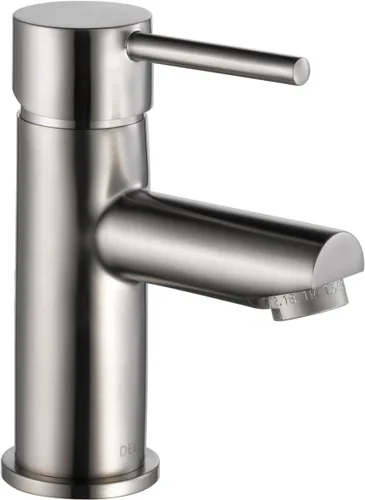 Vista 8 de Delta Faucet Grifo de baño moderno de un solo agujero, grifo de baño de una sola manija cromado, grifo de lavabo de baño, ensamblaje de drenaje