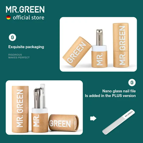 Vista 7 de MR.GREEN Cortaúñas antisalpicaduras, cortador de uñas de acero inoxidable, herramientas de manicura, tijeras de uñas, diseño desmontable, recortador