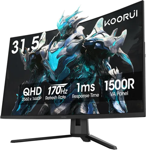 Vista 17 de KOORUI Monitor portátil de 15.6 pulgadas FHD 1080P IPS, segunda pantalla para viajes y oficina, monitor de juegos USB-C HDMI con soporte y altavoces