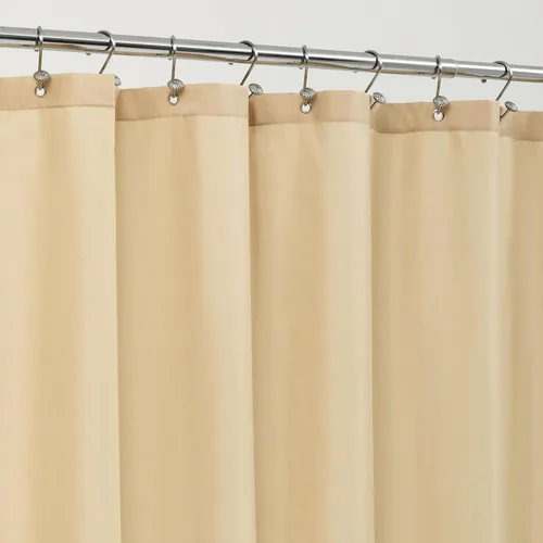 Vista 17 de ALYVIA SPRING Forro de Cortina de Ducha de Tela Extra Largo Impermeable - 72" x 96", Suave y Ligero Cortina de Ducha X-Larga con 3 Imanes, Lavable a