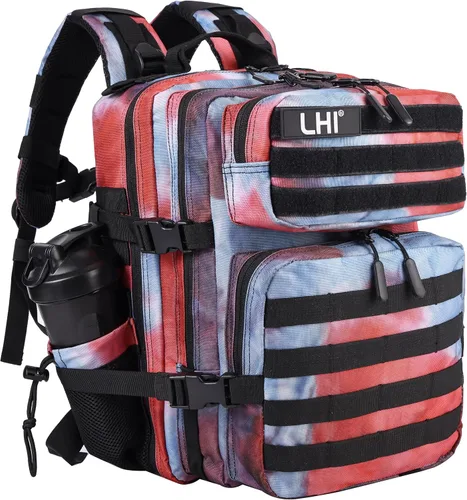 Vista 32 de LHI Mochila Militar Táctica para Hombres y Mujeres 25L/35L Mochila de Asalto del Ejército Bolsa Mochila Pequeña con Portabotellas
