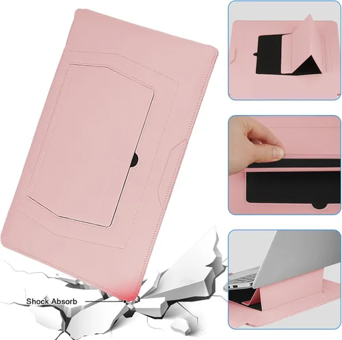 Vista 7 de HoYiXi Funda para laptop de 15 a 15.6 pulgadas, compatible con MacBook Pro de 16/15.4 pulgadas, MacBook Pro 15, Mac Air 15, funda impermeable suave