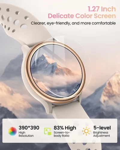 Vista 6 de Smart Watches for Women Gifts (Answer/Make Calls) for Android Phones iPhone Compatible, 2024 Christmas Birthday Gifts for Women Men 7/24 Fitness