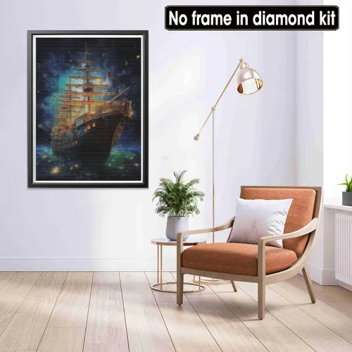 Vista 4 de LOMSIOY Kit de pintura de diamante para adultos, pintura con arte de diamantes, mundo submarino, taladro completo redondo, diamantes de imitación