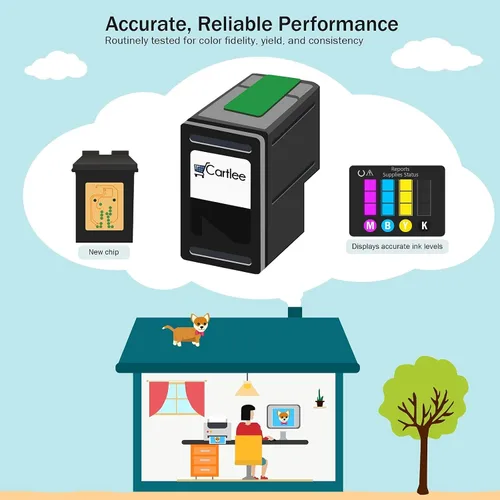 Vista 6 de Cartlee Cartucho de tinta compatible de repuesto para Canon Ink 245 para Canon PG 245xl Cartucho de tinta para iP2820 MG2420 MG2920 MG2922 MG2520