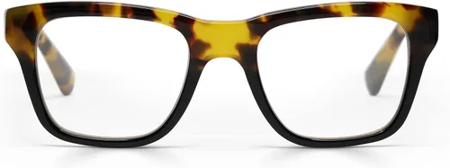 Vista 7 de eyebobs Kvetcher Wide Traditional and Blue Light Reading Glasses Negro exterior y mosaico